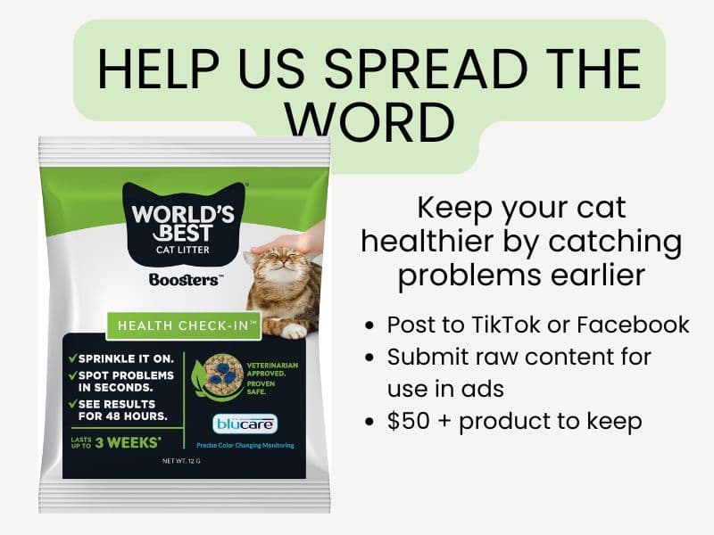 WORLD'S BEST CAT LITTER® Boosters™ Health Check-in™ | Cat Litter Additive for Health Monitoring