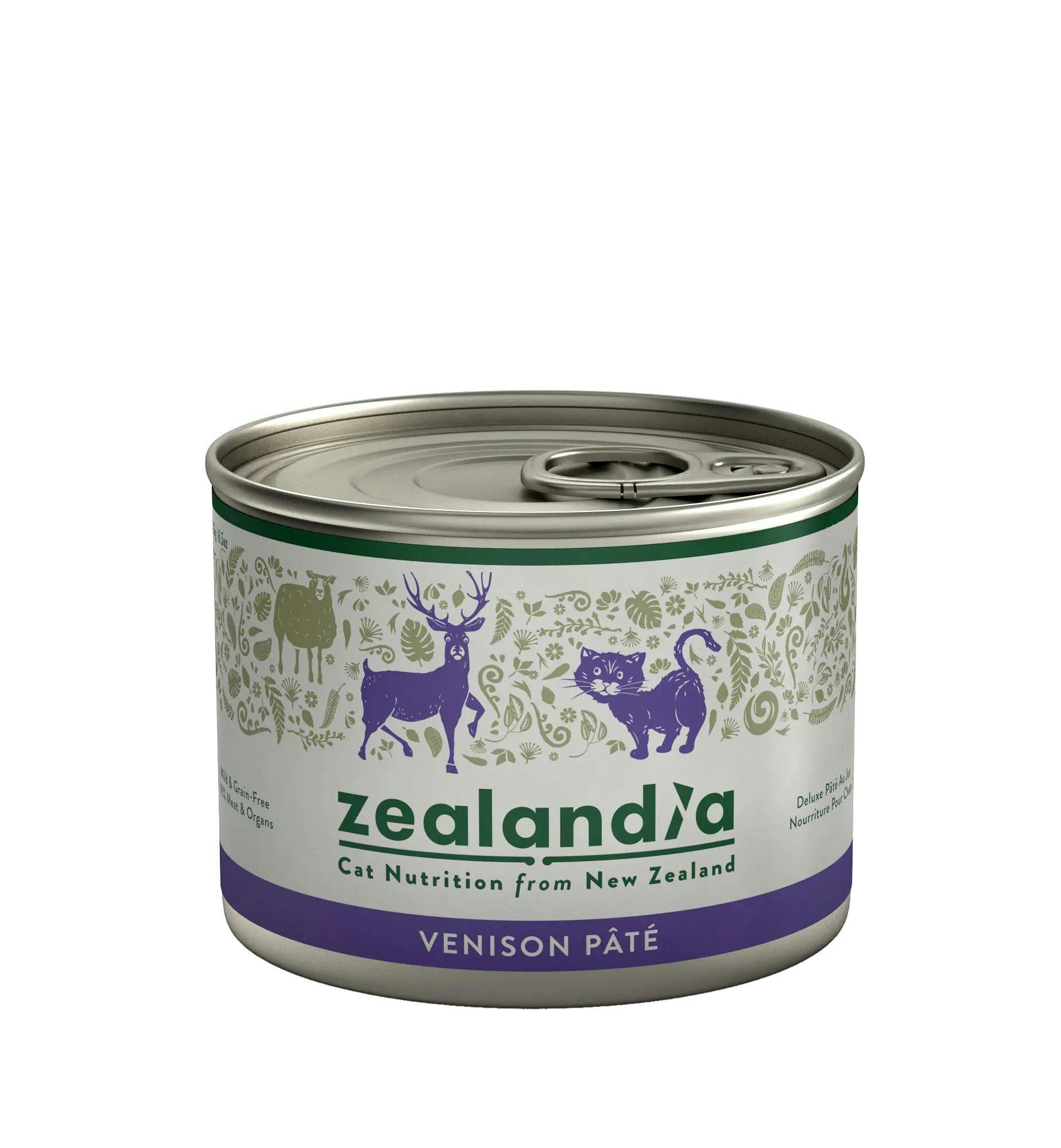 ZEALANDIA PET FOOD CAT WILD VENISON 185g