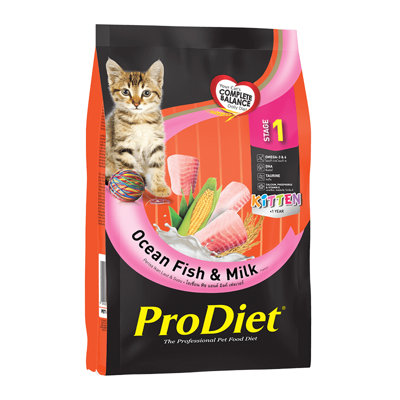 ProDiet Dry Kibbles Kitten Stage 1 Ocean fish & milk 500g x2