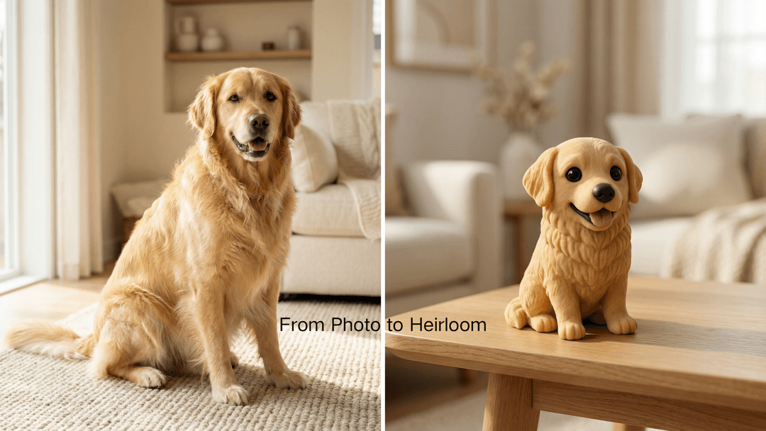 Exclusive Art Collab: Custom "Heirloom" 3D Sculpture of Your Pet ($150+ Value)