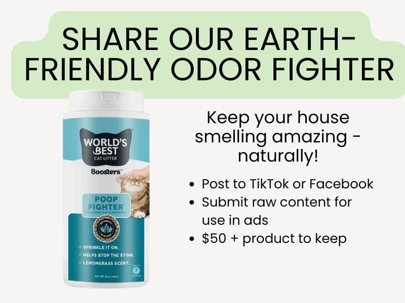 WORLD'S BEST CAT LITTER® Boosters™ Poop Fighter® | Natural Sustainable Cat Litter Additive for Odors